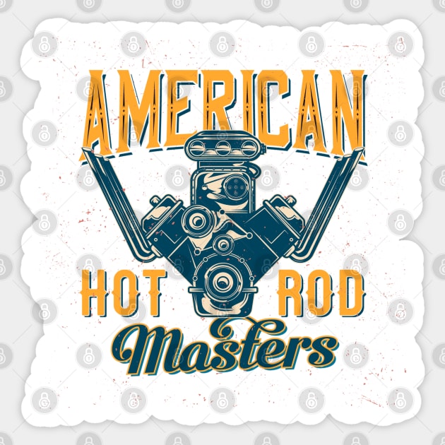 american hot rod Sticker by DoubleDv60